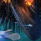 Detail from cover of Yoon Ha Lee’s novel Ninefox Gambit